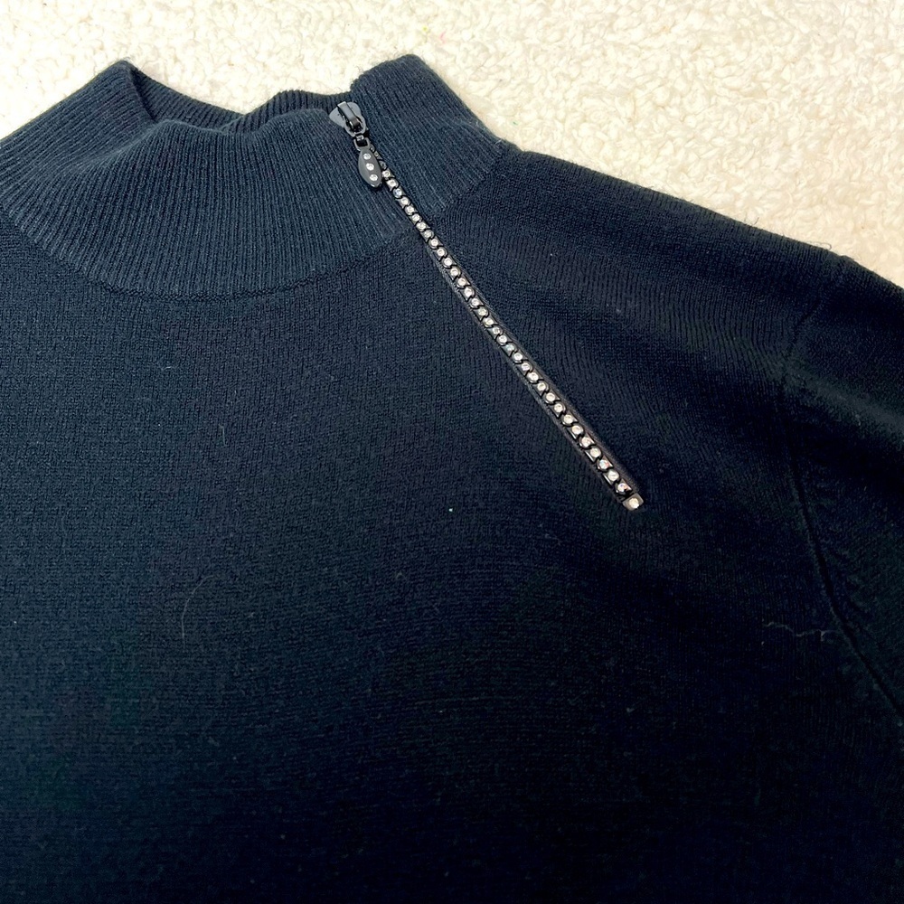 Designer's Originals Luxe 3/4 Sleeve Mock Neck Sweater Size Petite PXL - Picture 9 of 9
